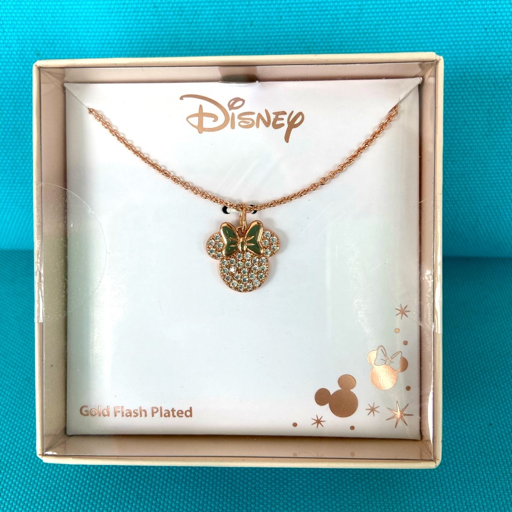 NIB Disney Minnie Bling Necklace